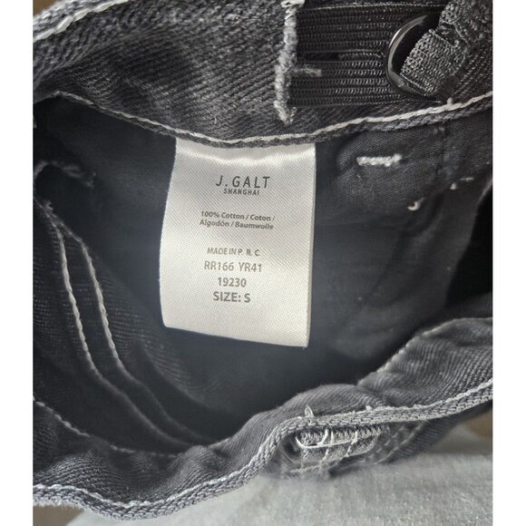 J. Galt Womens Jeans Size Small Black Mom Straight Leg Carpenter Y2k 90's - Picture 6 of 6